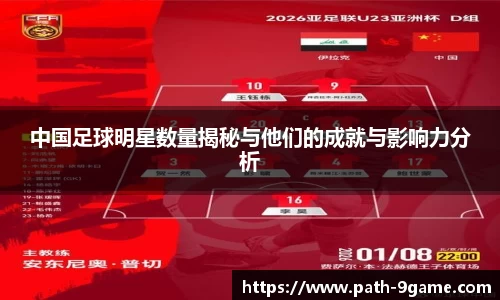 中国足球明星数量揭秘与他们的成就与影响力分析
